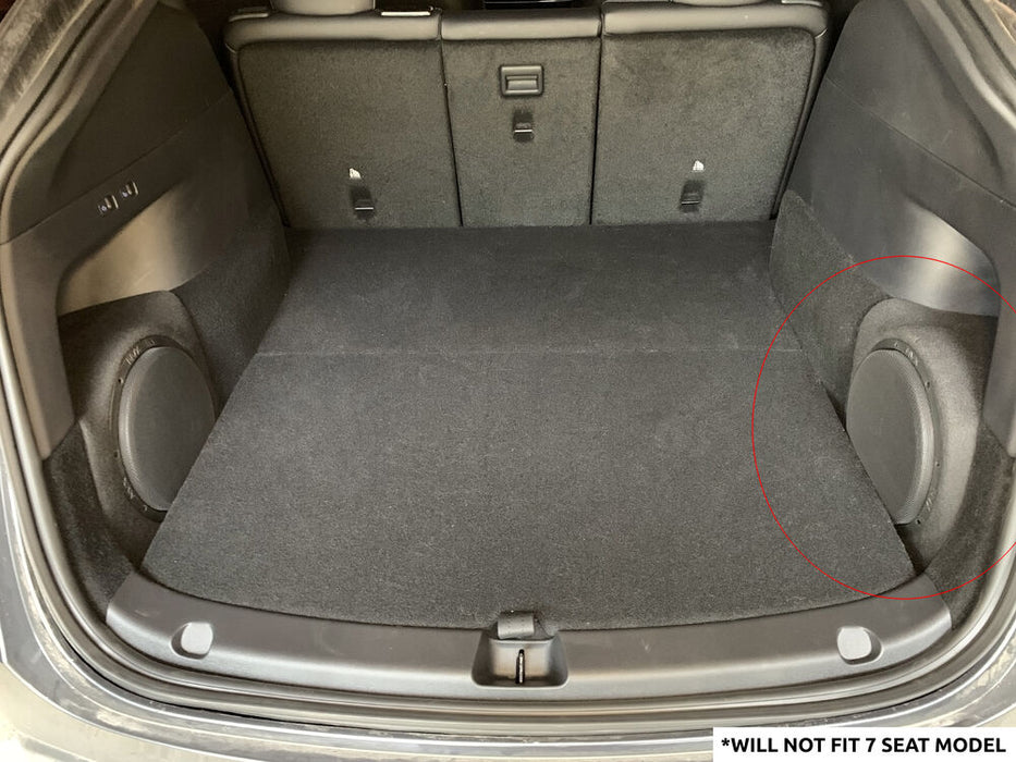 2020-Up Tesla Model Y - Custom 500W RMS 10" Passenger Side Subwoofer Bass Package | PBK-TSLAY-G1P