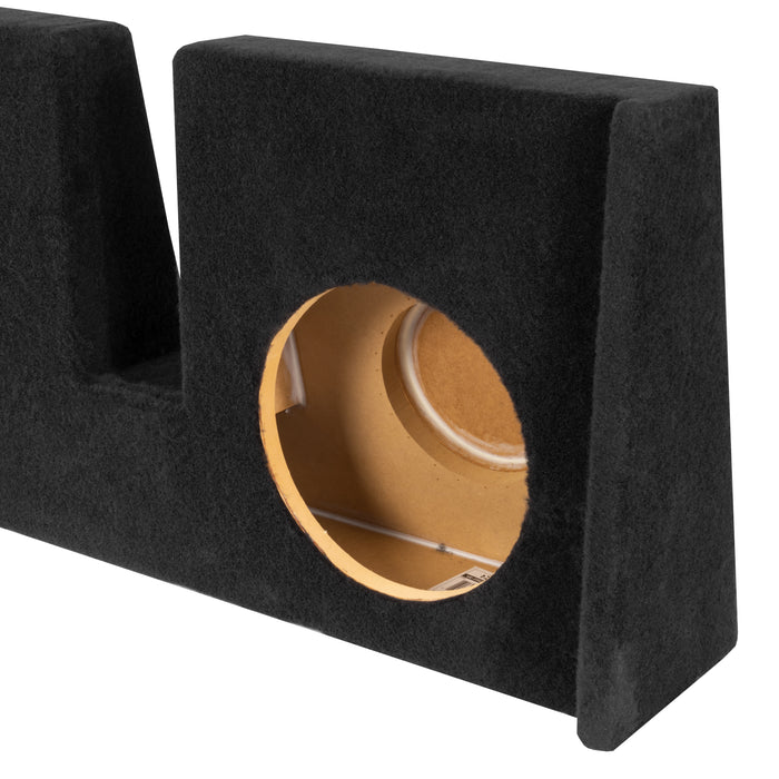 Custom Fit Dual 12" Sealed Down Firing Empty Subwoofer Enclosure for 2009-2018 Ford F-150 Extended Cab Trucks | VE-FRD-150CECG12-D12S