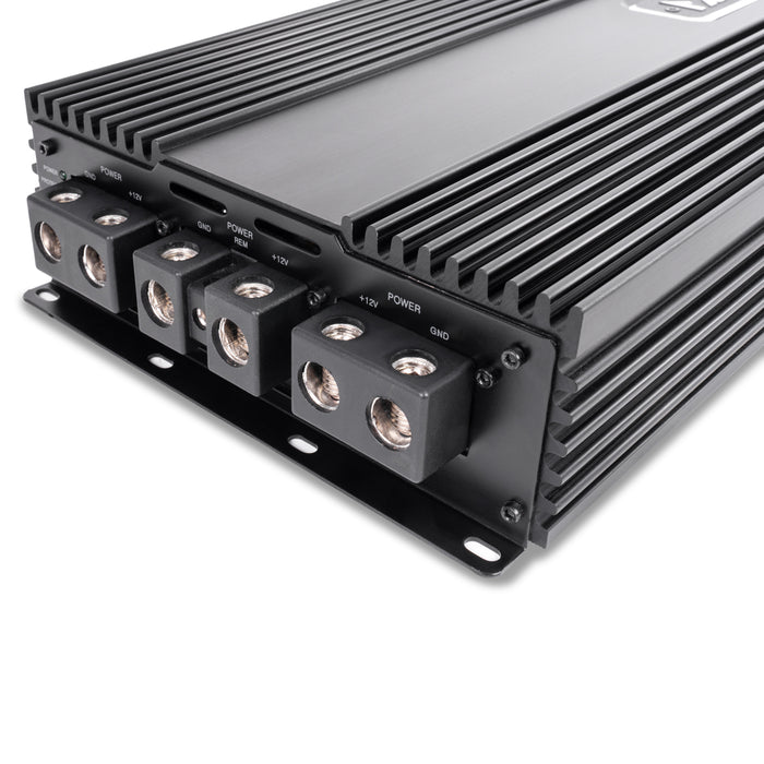 XCA6K 6000W RMS XC-Series Competition Class-D Monoblock Amplifier with LED Remote Bass Knob (Strappable & Linkable) – Made in Korea