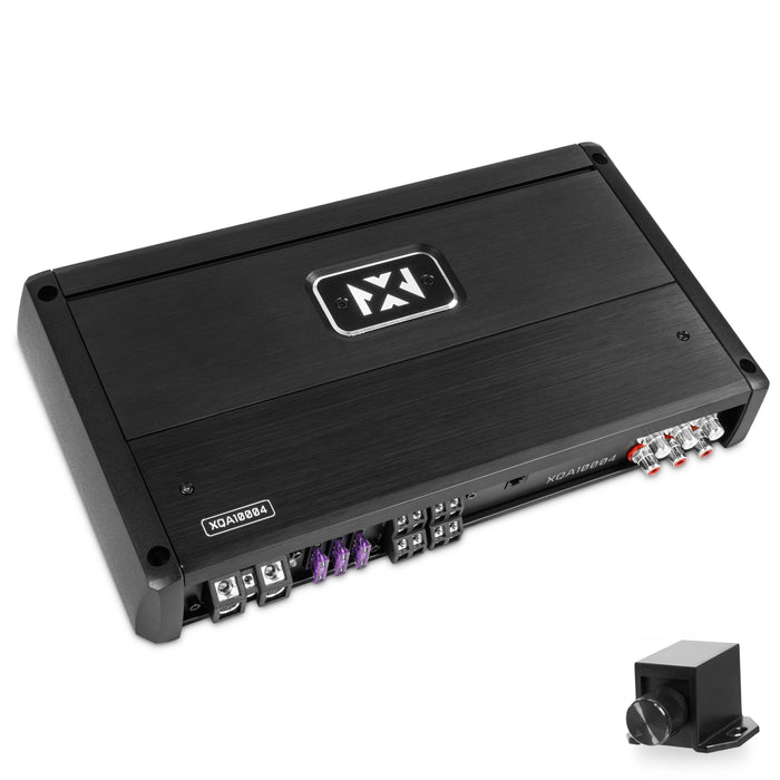 XQA10004 1000W RMS XQ-Series SQ Hi-Res Class D 4-Channel Amplifier with X-Boost