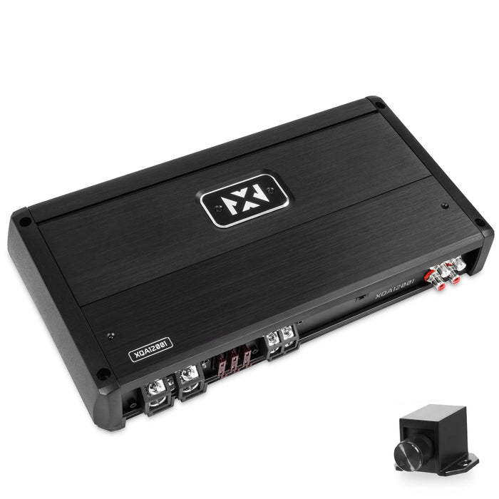 XQA12001 1200W RMS XQ-Series SQ Hi-Res Class D 1-Ohm Stable Monoblock Amplifier with X-Boost