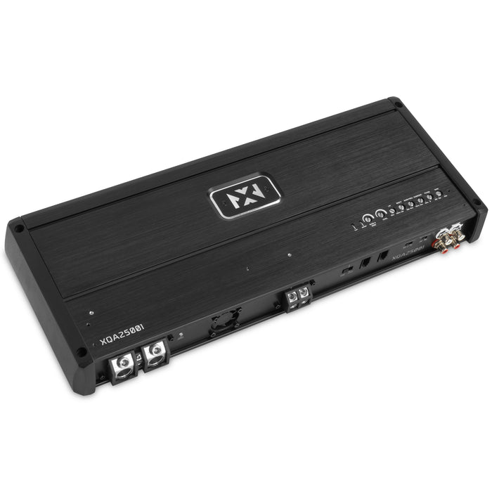 XQA25001 2500W RMS XQ-Series SQ Hi-Res Class D Strappable 1-Ohm Stable Monoblock Amplifier with X-Boost