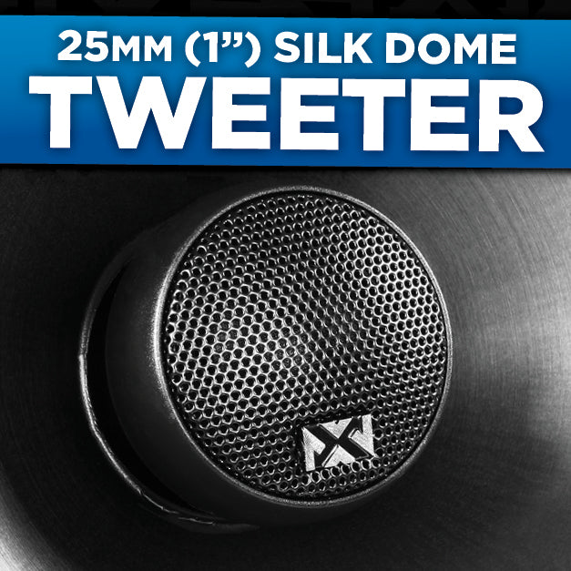 VSP60 600W Peak (200W RMS) 6" V-Series 2-Way Coaxial Speakers with 25mm Silk Dome Tweeters