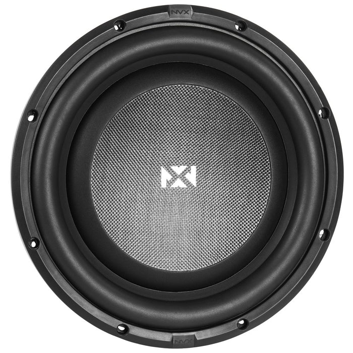 SMW12D4 800W Peak (400W RMS) S-Series Shallow-Mount 12" Dual 4-Ohm Subwoofer