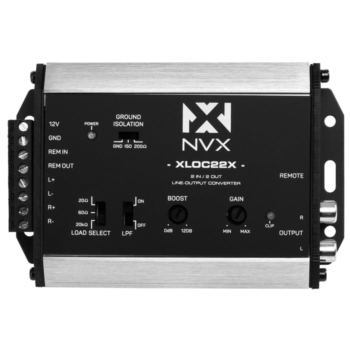 XLOC22X 2 inputs / 2 outputs High Voltage Active Line Output Converter with Impedance Matching and Remote Level Control