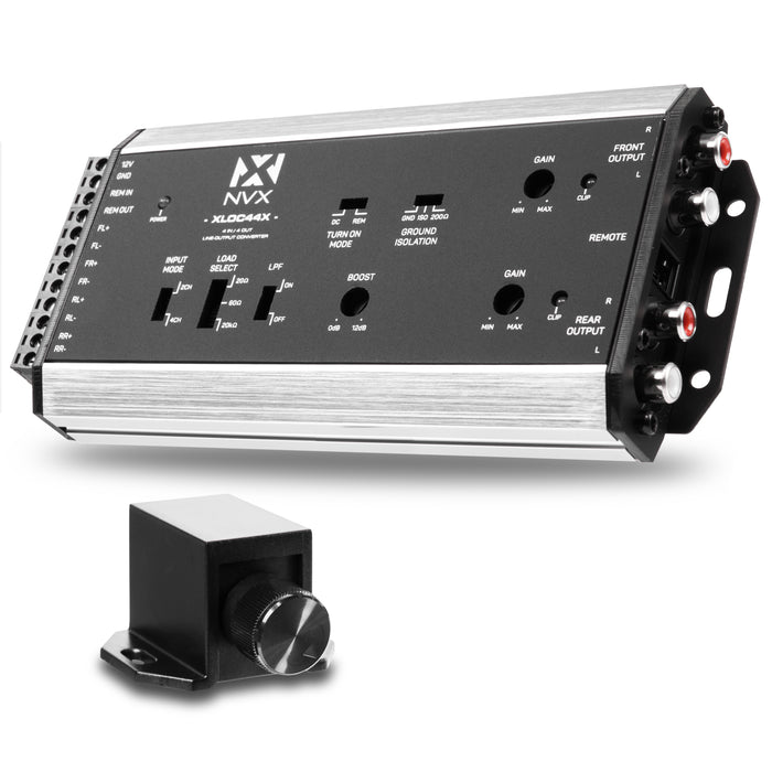 XLOC44X 4 inputs / 4 outputs High Voltage Active Line Output Converter with Impedance Matching and Remote Level Control