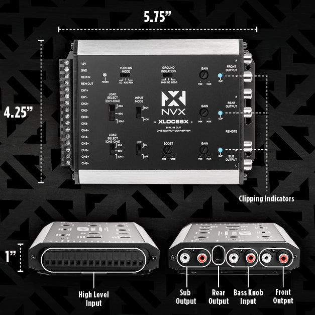 XLOC66X 6 inputs / 6 outputs High Voltage Active Line Output Converter with Impedance Matching and Remote Level Control